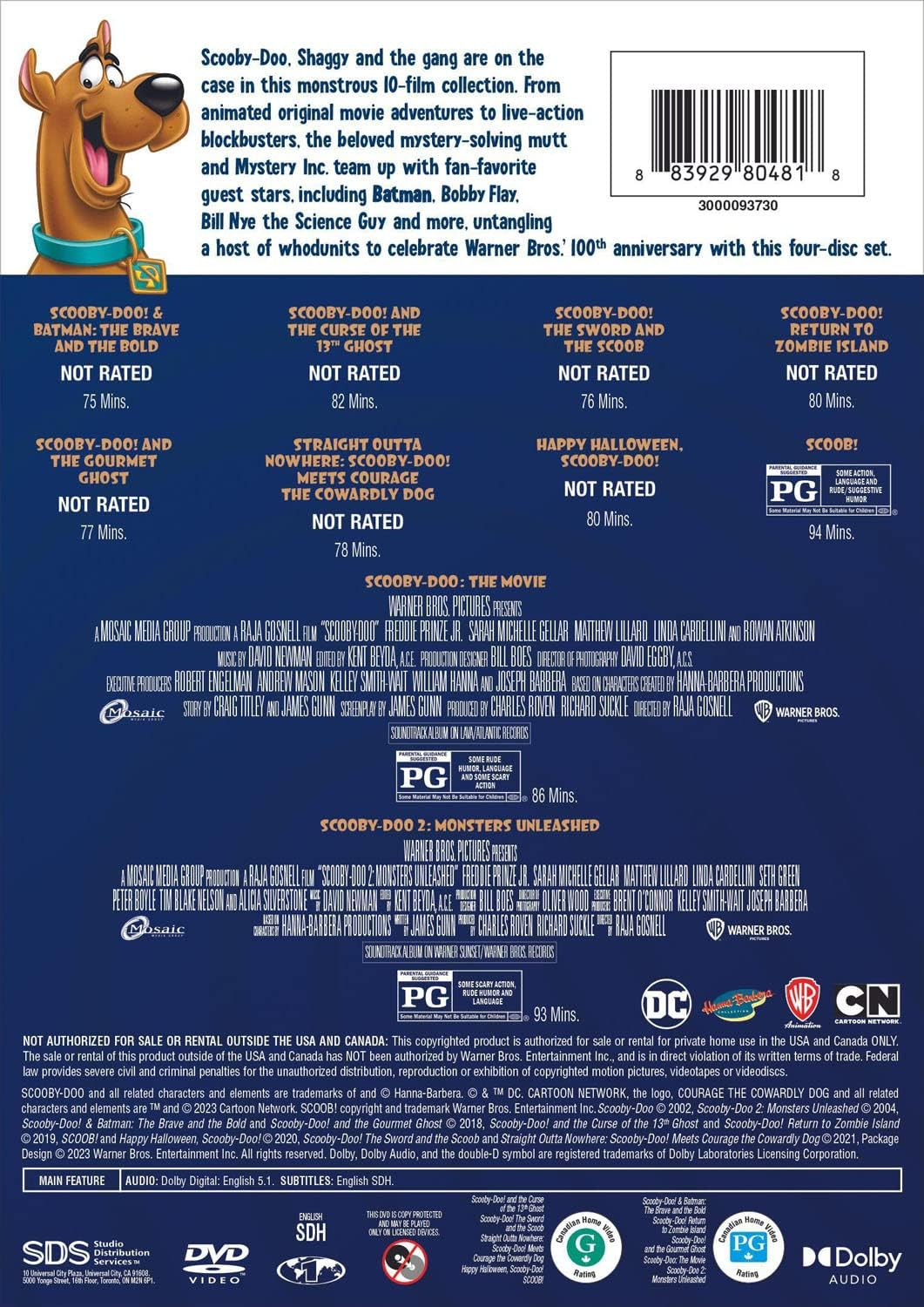 Best of WB 100Th: Scooby-Doo! 10-Film Collection