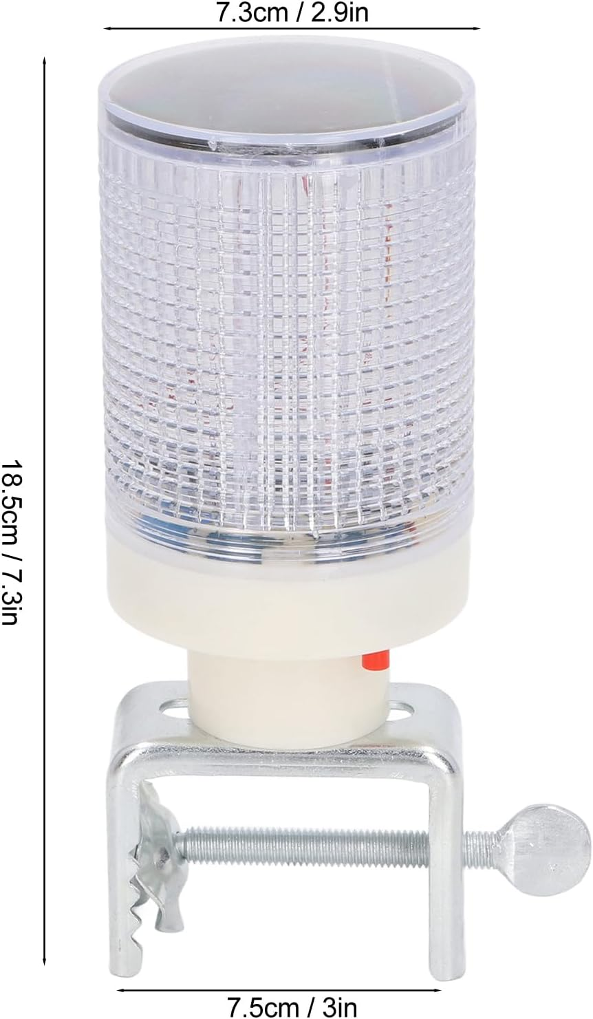 Solar Strobe Warning Light, LED Solar Warning Lamp with Red Blue Flashing Alarm, Solar Panel Strobe Light Beacon Lamps for Construction Safety Road Barricade Traffic