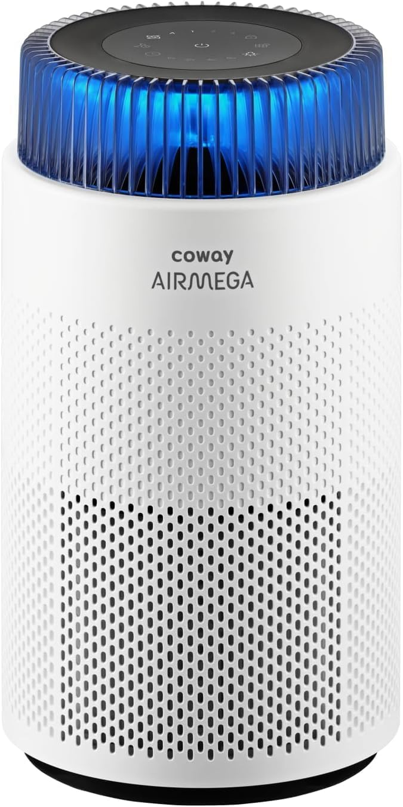 COWAY AIRMEGA 100 Air Purifier (White) - H13 True HEPA Filter for Bushfire Smoke, Allergies, Pollen Dust, Mould, Pet Hair, Dander | 360&deg; Quiet Air Cleaner with Sleep Mode (20Db), Calming Night Light