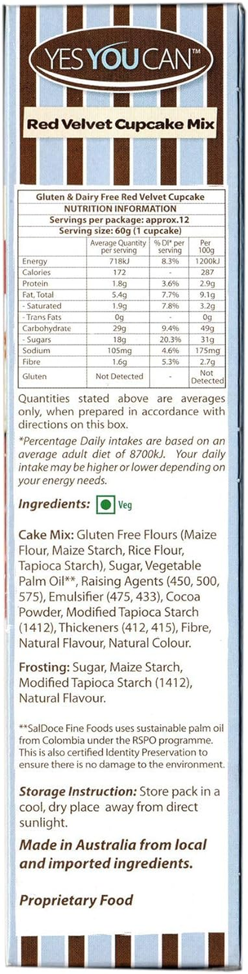 Yes You Can Red Velvet Cupcake Mix 450 G image number 3