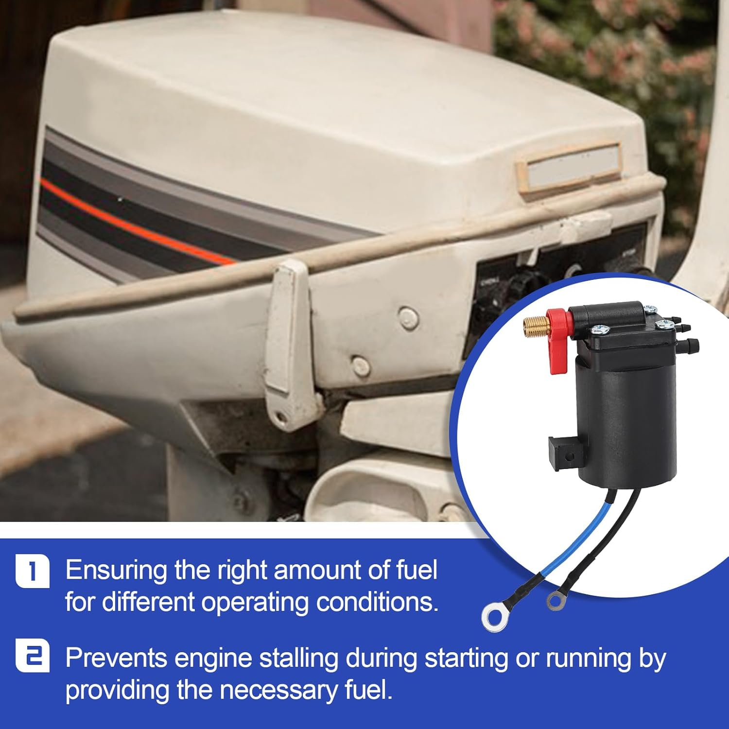 5007356 Fuel Primer Choke Solenoid for OMC Johnson Evinrude Replace# 5007356 5828665 397909 image number 4