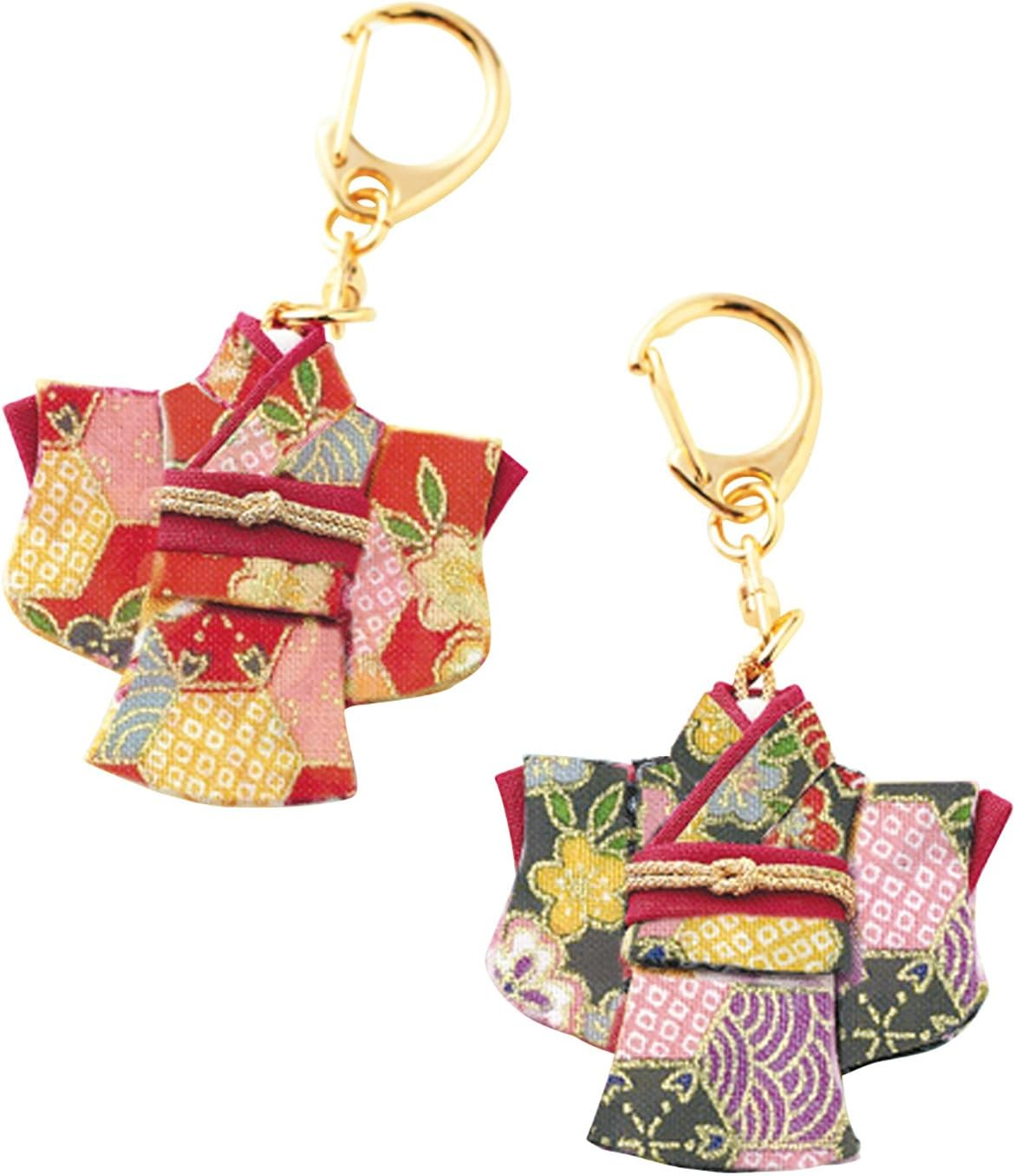 Panami LH-97 Craft Kit, No Sewing, Japanese Mini Kimono, Keychain, Handicraft, Handmade Supplies