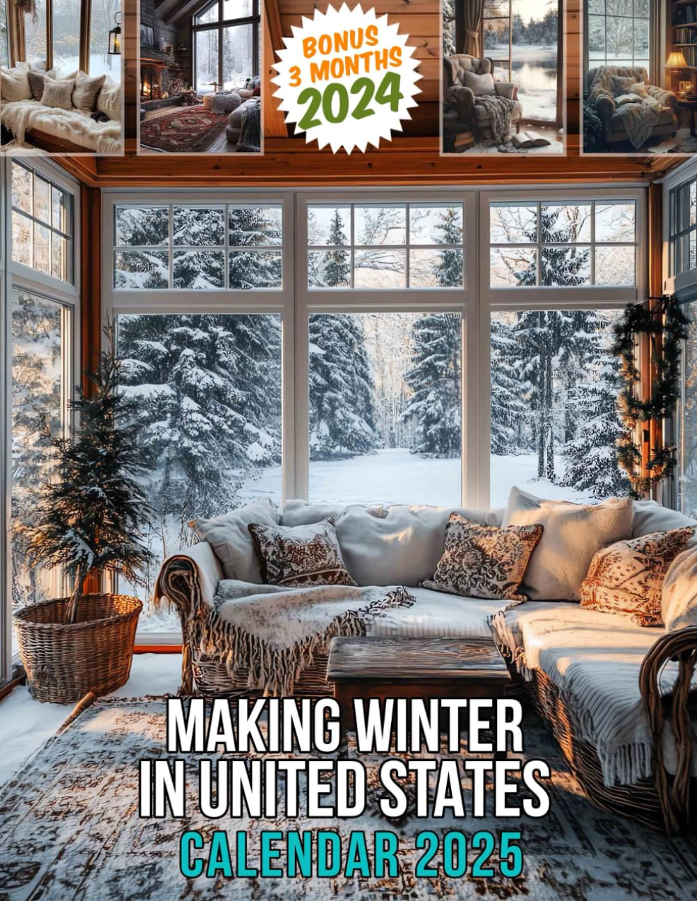 Making Winter in United States Calendar 2025: 15 Months of Snowy Delights October 2024 to December 2025 Capturing the Beauty of Winter across America ... Organizing in Large Size 8.5 X 11 Ideal Gifts