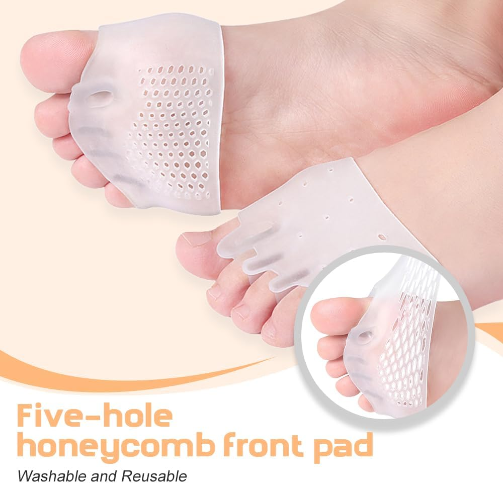 Hyggear Silicone Toe Separator, Hygger Toe Separators for Men Women, Hygear Toe Separators for Preventing Rubbing and Relieve Pressure, 4 Pairs Hygger Toe Separators for Bunion, Breathable and Soft image number 2