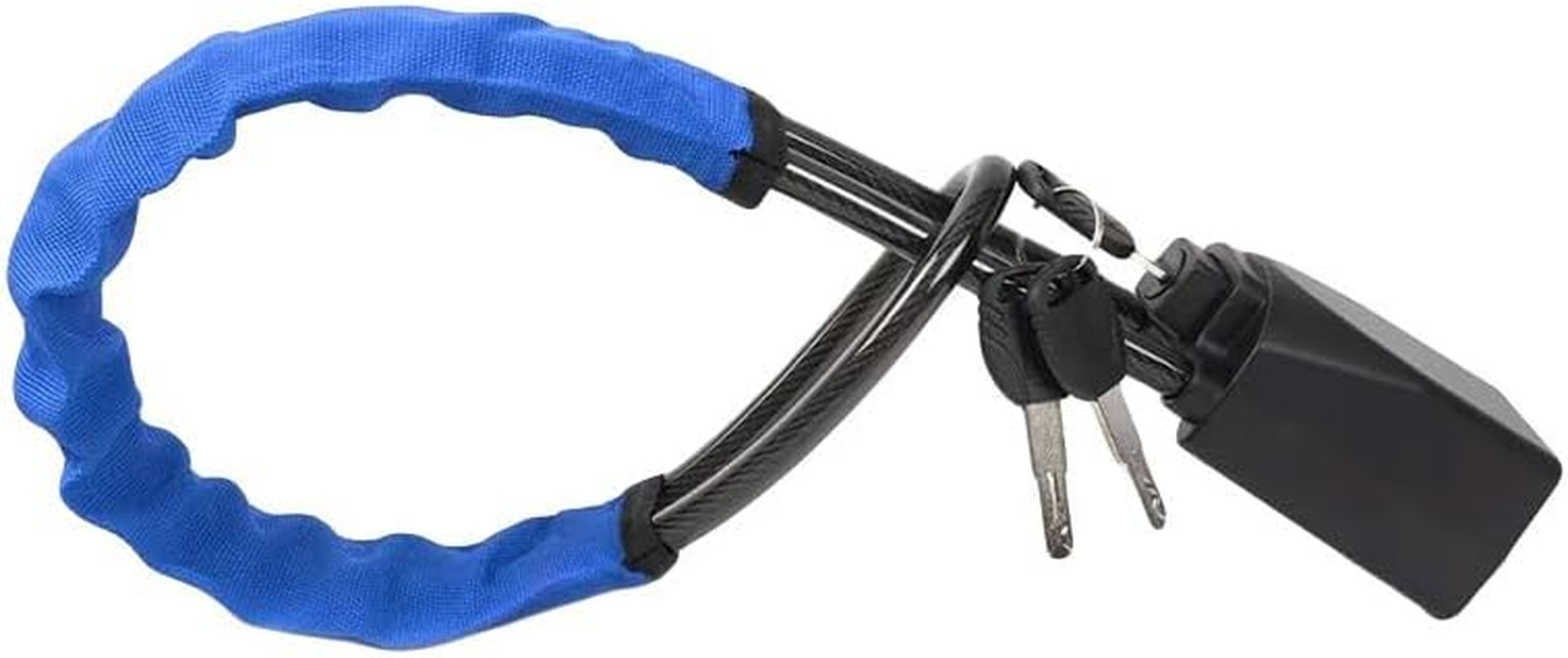 AIMALL Universal Car Steering Wheel Lock, Brightly Coloured Waterproof Cover with Seat Belt Buckle and Steel Cable Rope, Anti-Theft Handle Lock