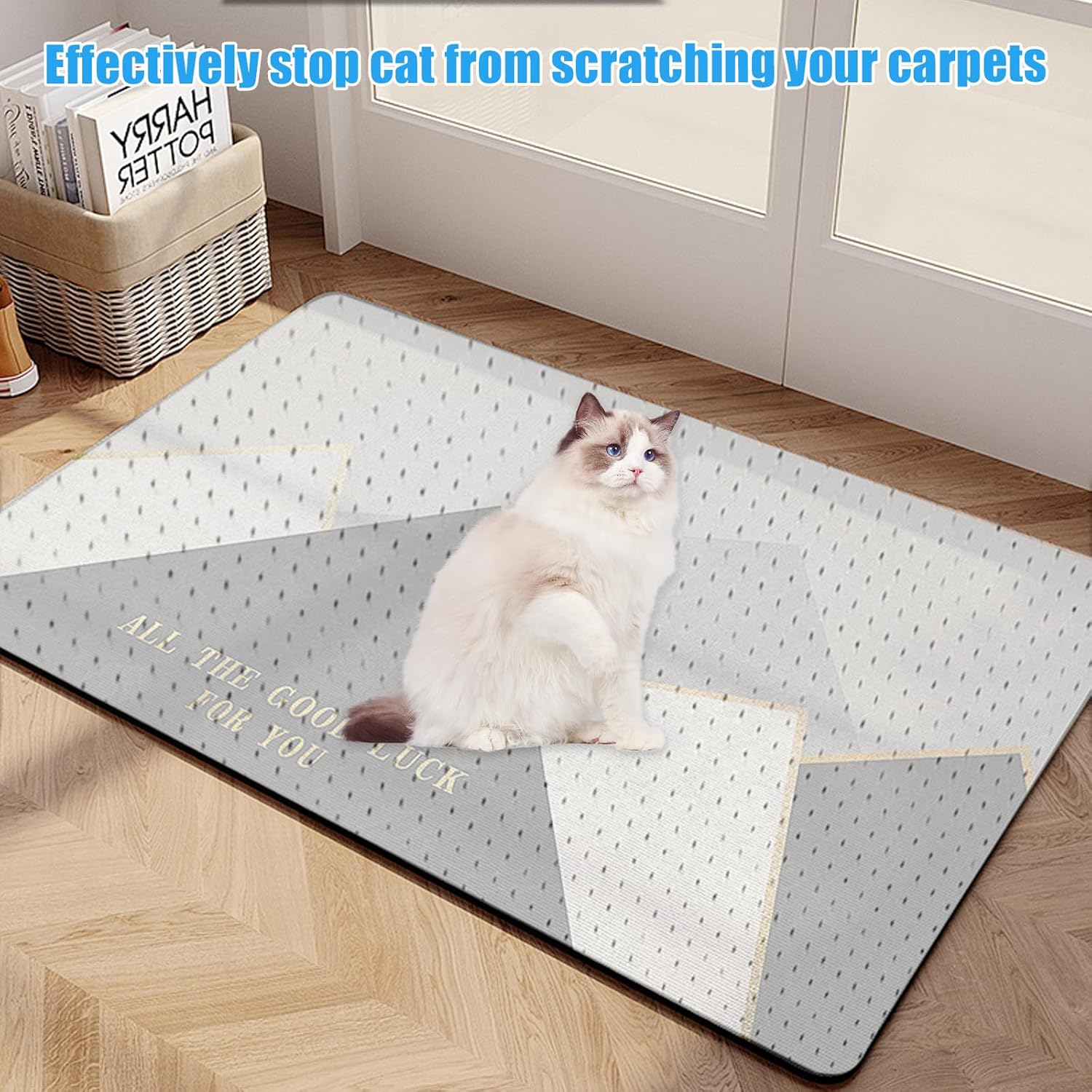Cat Scratching Mat, Non-Slip Scratching Mat, Transparent Scratch Protection for Carpet, PVC Cat Scratching Boards Floor, Scratching Pad, Transparent Cat Scratching Mat, Cat Floor, anti Scratch image number 5