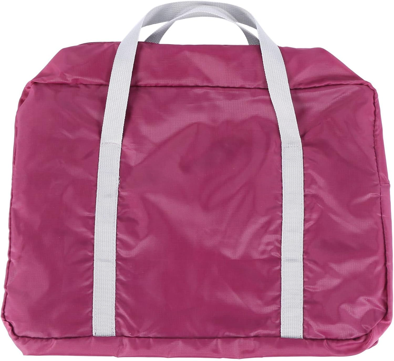 2X Capacity Casual Folding Waterproof Luggage Storage Bags Suitcase Handbag Tote Bag Burgundy image number 4