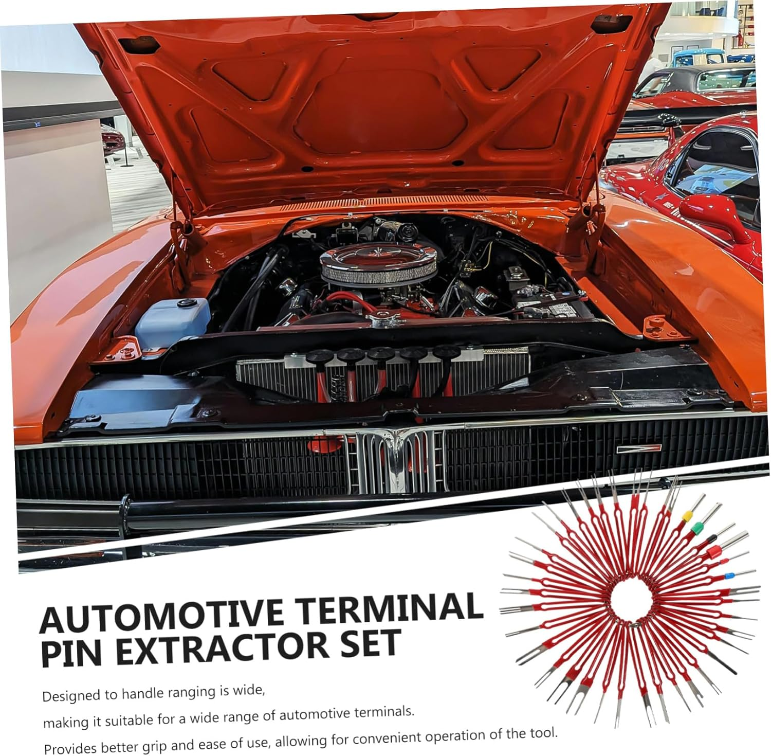 PAMINGONO 39Pcs Terminal Pin Remover Wire Connector Removal Extractor Automotive Electrical Tool Kit for Wiring image number 3