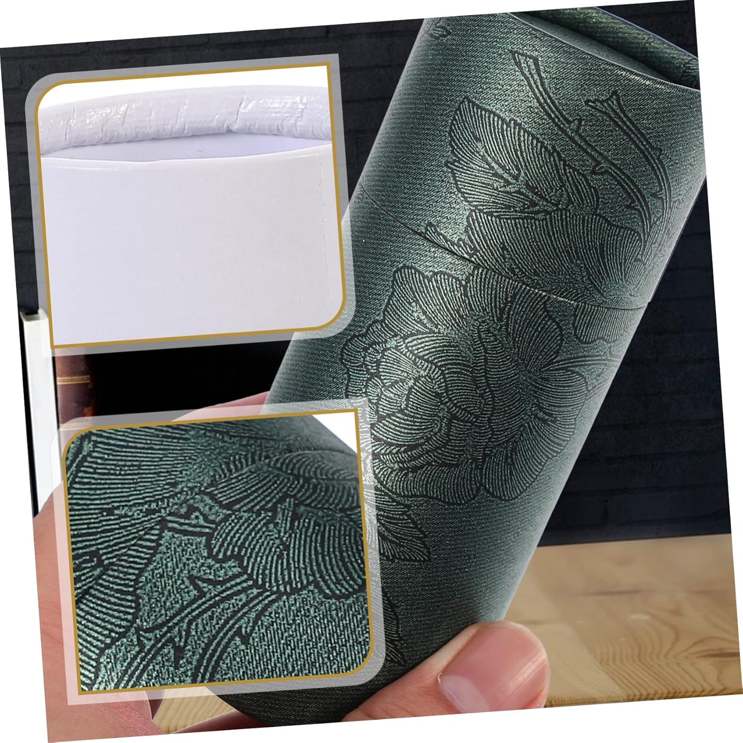 Hohopeti 20Pcs Kraft Paper Cylinder Shape Packing Boxes for Essential Oil Incense Small Items Storage image number 5