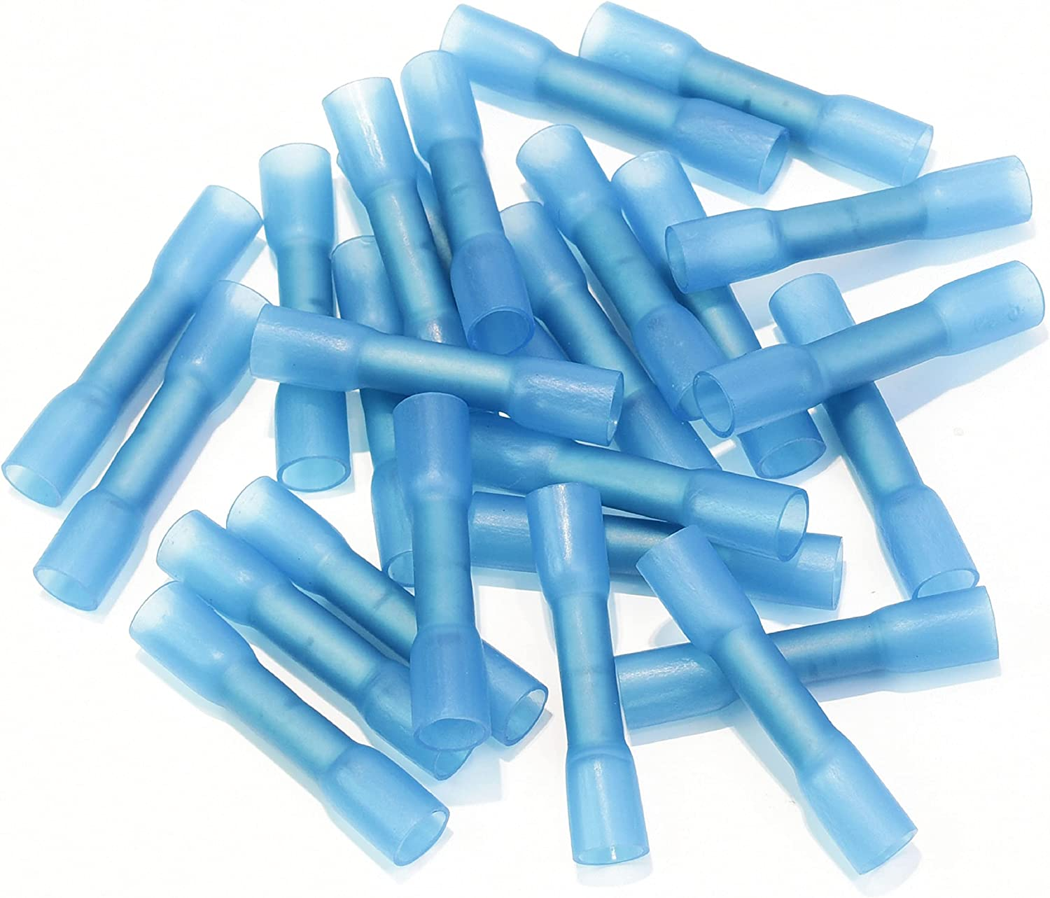 Conext Link BCHS-B25 Series Heat Shrink Butt Connector 25 Pack 16-14 Gauge Blue