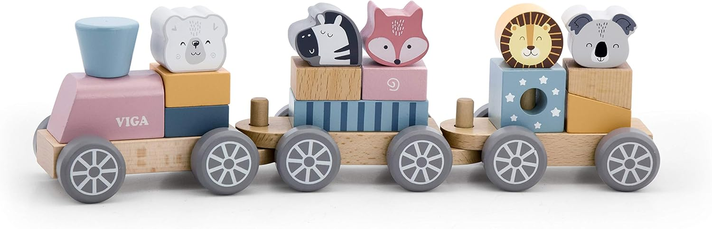 Viga Polarb Wooden Stacking Train