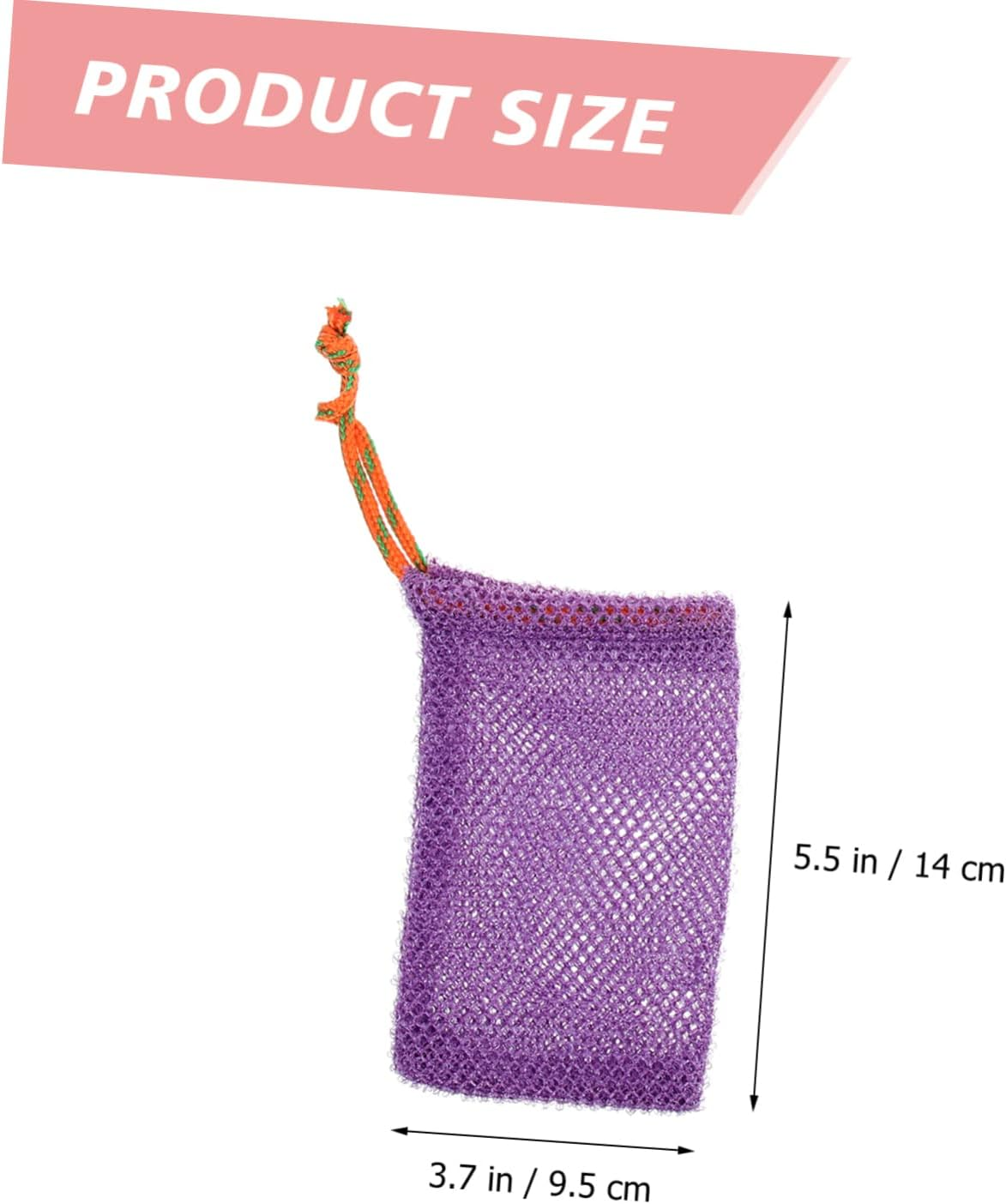 Minkissy 8Pcs Soap Foaming Net Exfoliating Foam Net Sisal Soap Bags Exfoliating Soap Bags Soap Bags Soap Pouch Exfoliating Soap Drying Soap Cleaning Net Face Nylon image number 1