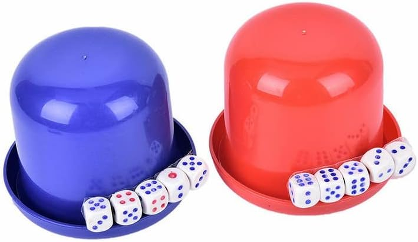 4X KTV Bar Party Dice Cup Drinking Board Game Gambling Dice Box with 5X10Mm D6 Dice for Drinking Board Games & Gambling, High-Quality ABS Material, Perfect for Table Games image number 3