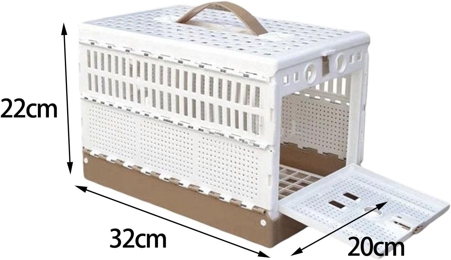 Hellery Folding Pigeon Cage Poultry Bird Cage Box Pigeon Training Cage for Travel image number 2