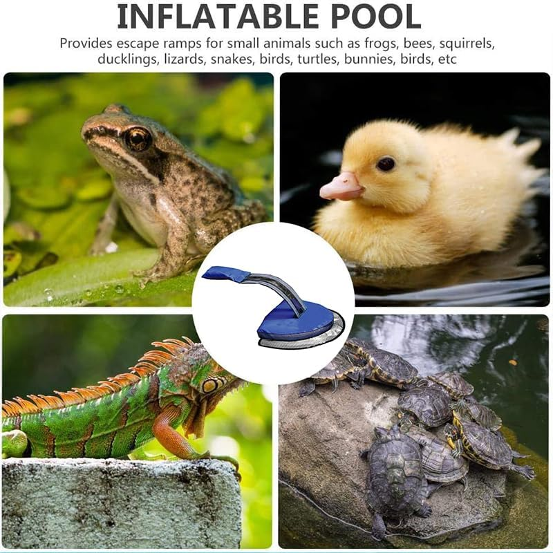 AIMALL Critter Pool Escape Net - Animal Escape Ramp for Pools - Frog & Rodent Escape image number 2