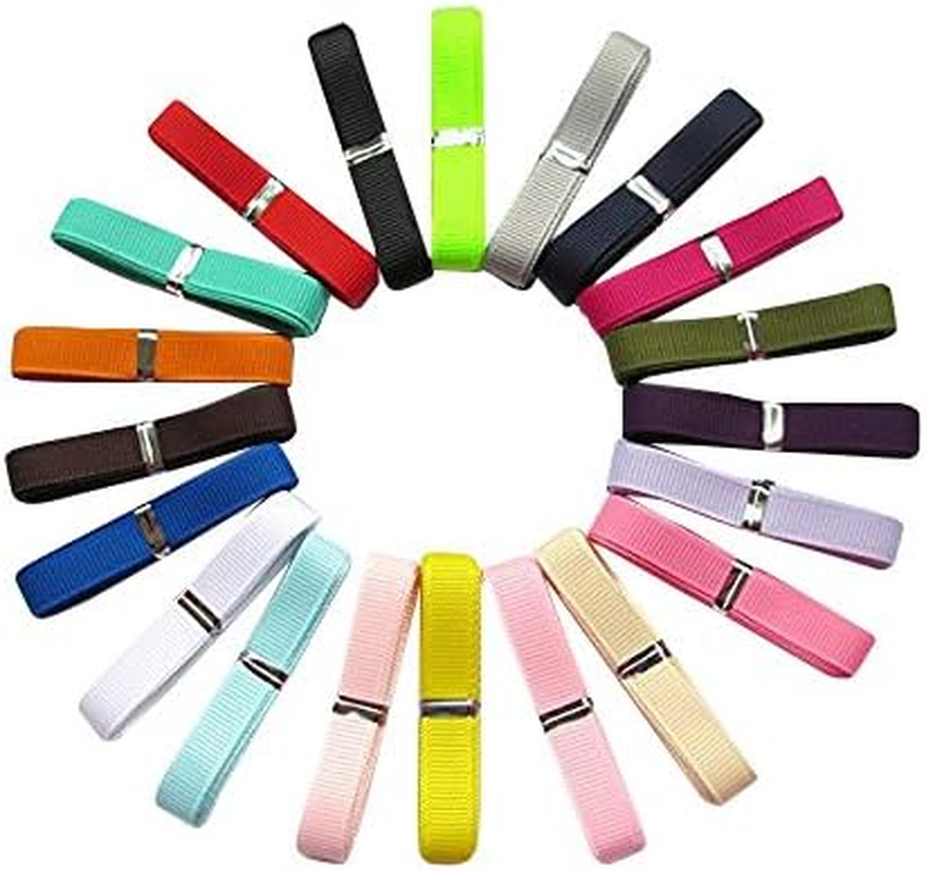 Chenkou Craft Assorted of 20 Yards Grosgrain Ribbon Total 20 Colors Mix Lots Bulk (2"(50Mm), Multi-Colored) image number 4