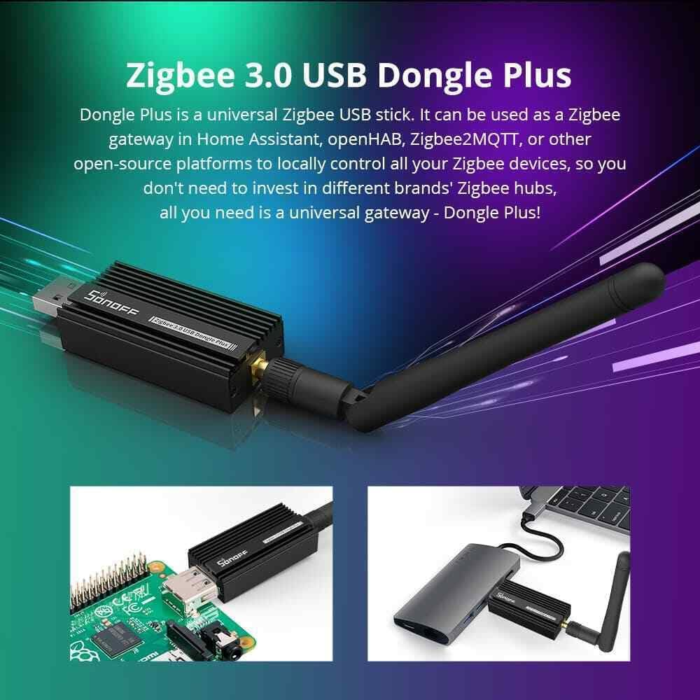 Gonia Zigbee 3.0 USB Dongle plus Gateway, Universal Zigbee Gateway with Antenna, EFR32MG21 Coordinator, Compatible with Home Assistant, Open HAB, Linux, Ubuntu image number 2