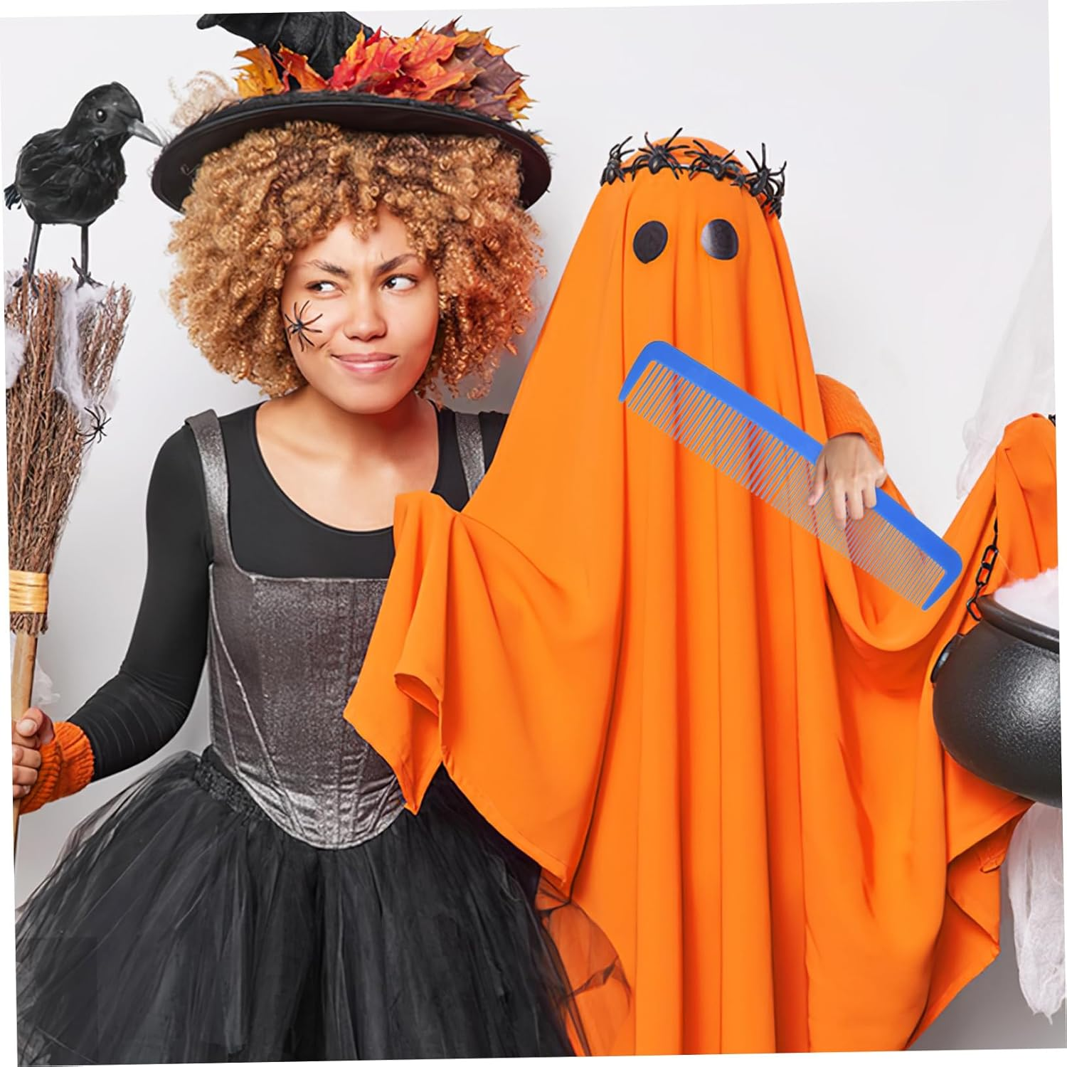 Healeved 3 Pcs Giant Comb Halloween Table Ornament Oversized Comb Halloween Big Comb Clown Comb Large Comb Huge Comb Prop Big Comb for Halloween Tots Toys Carnival Party Favors Plastic image number 2