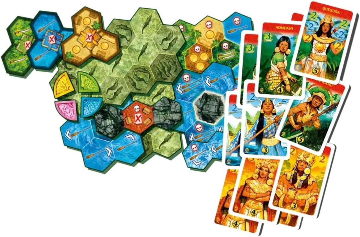 Meeple the Quest for El Dorado Dangers and Muisca Expansion Game image number 1