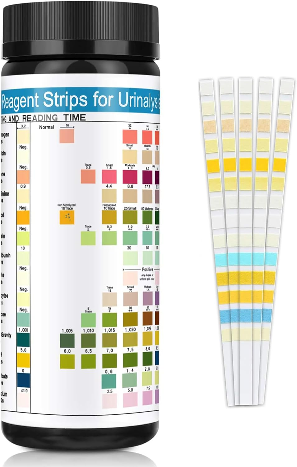 JUMXSRLE Urinalysis Test Strips, 14 Parameter Urine Test Strips, Accurate Results, Urinalysis Home Testing Stick Kit to Help Monitor Your Health, Urine Strips Dipsticktests image number 2