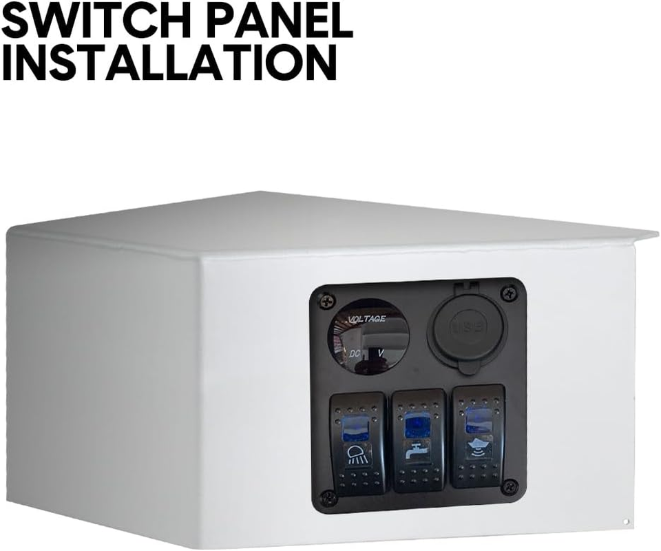 ALSTON Boat Switch Panel Sounder Mount, Side Console Boat Switch Panel Sounder Mount Alloy Bracket Fish Finder Mount Oxidation Aluminium Mount Only image number 5