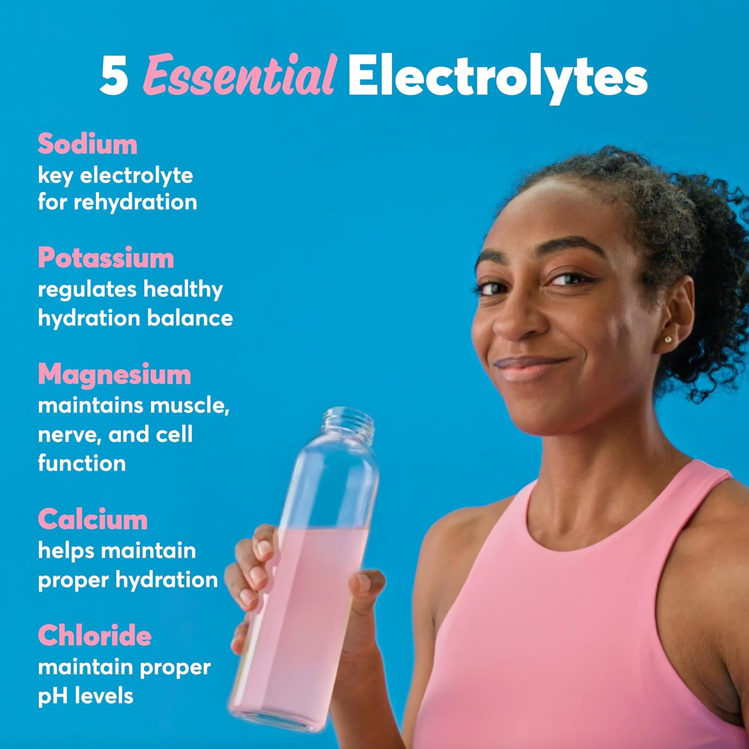 Nuun Sport: Electrolyte-Rich Sports Drink Tablets, Strawberry Lemonade, Box of 8 Tubes (80 Servings), Sports Drink for Replenishment of Essential Electrolytes Lost through Sweat image number 3