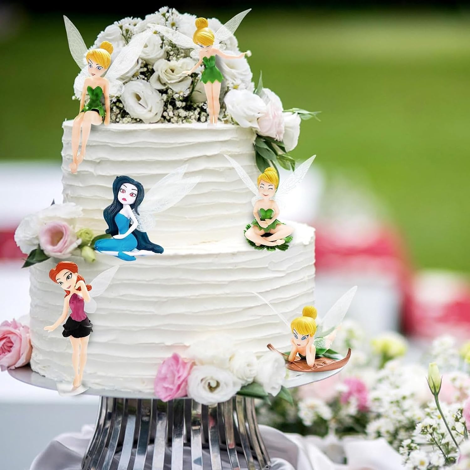 12Pcs Set Miniature Fairies Figurines Accessories for Fairy Garden, Miniatures Garden Fairies Resin Ornaments, Miniature Fairies Cake Tooper image number 1