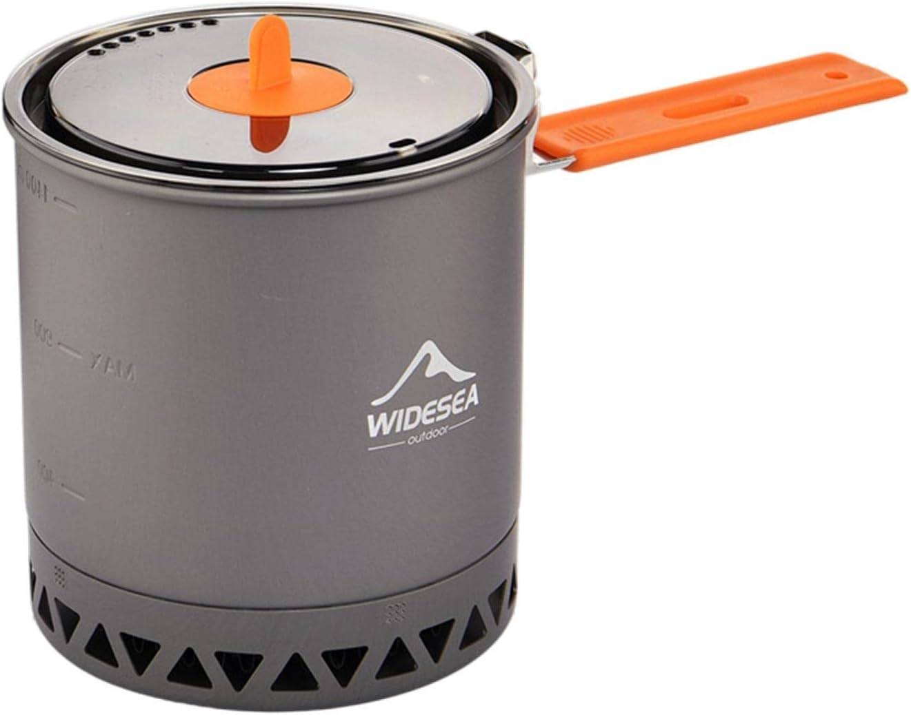 Camping Pot with Foldable Handle, Hard Aluminum Pot, 1.6 Liter, Easy to Clean, Camping Cookwear for Hiking Backpacking image number 5