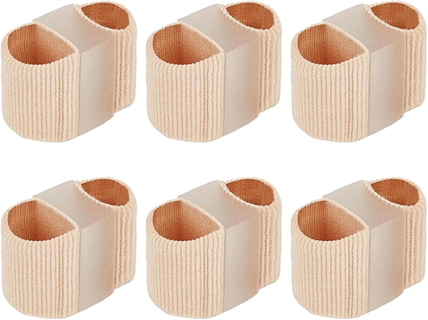 6 Pack Toe Separators, Bunion Corrector for Women Men, Hammer Big Toe Straightener for Overlapping Breathable and Bunion Pain Relief image number 6