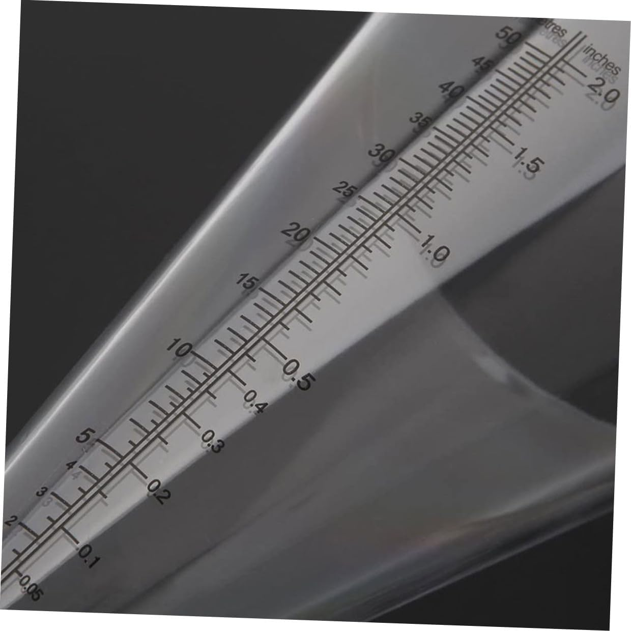 NUOBESTY 2Pcs Transparent Plastic Rainfall Gauge Outdoor Cone Shaped Rain for Garden Lawn Measurement with Scale image number 3