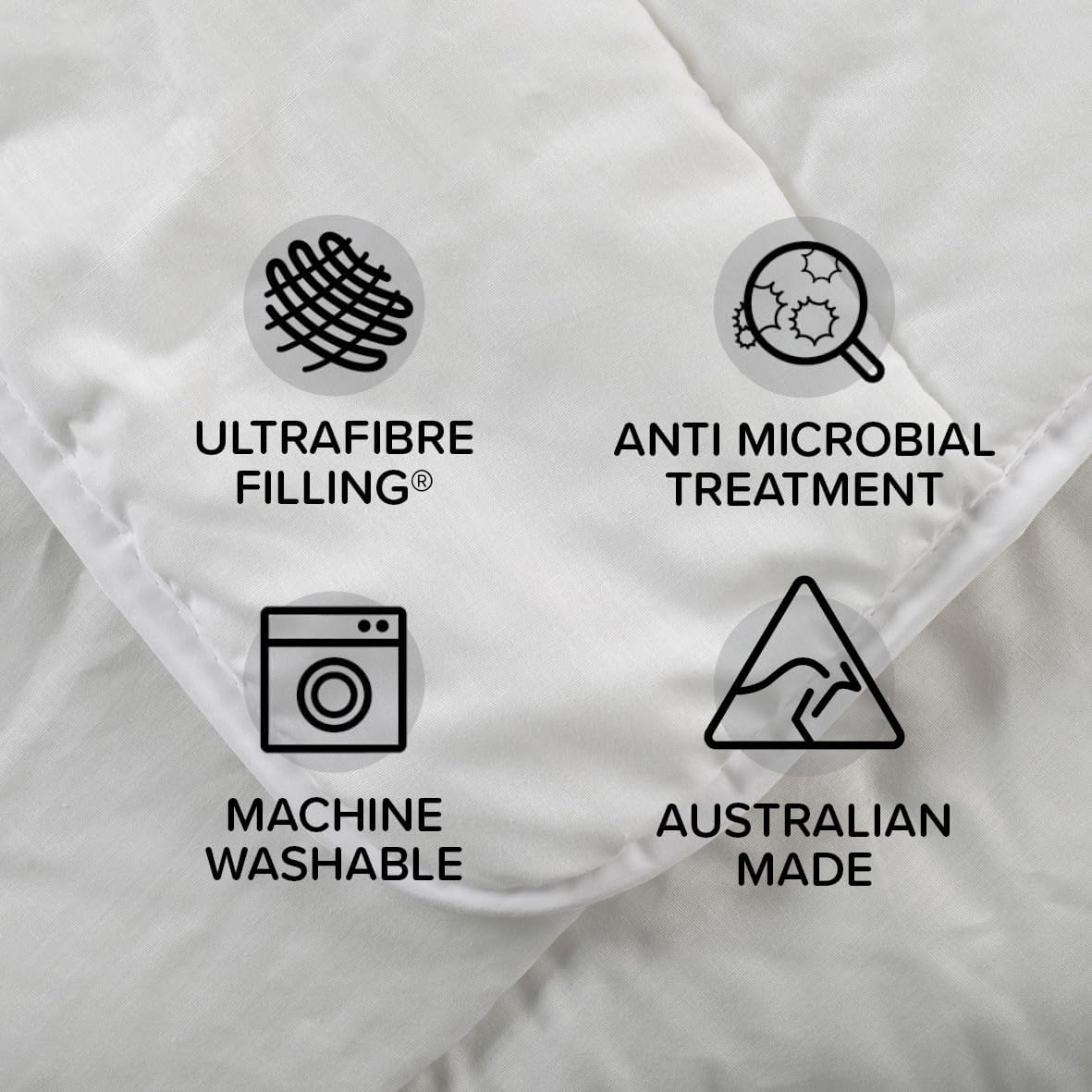 Tontine Good Night Allergy Sensitive Quilt Doona, King &ndash; All-Seasons Warmth for Asthma & Allergy Sufferers &ndash; Anti-Microbial Polyester Fill with Cotton Cover &ndash; Machine Washable &ndash; Australian Made image number 2