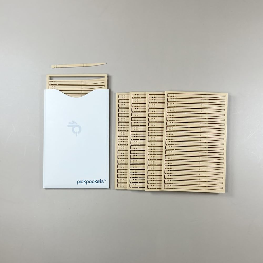 Pickpockets&reg; 100 Count &ndash; First Interdental Toothpicks Designed to Fit and Travel with Us in Our Wallet for an Easy Access to a Dental Pick &ndash; Includes a RFID Blocking Protective Card Sleeve image number 6