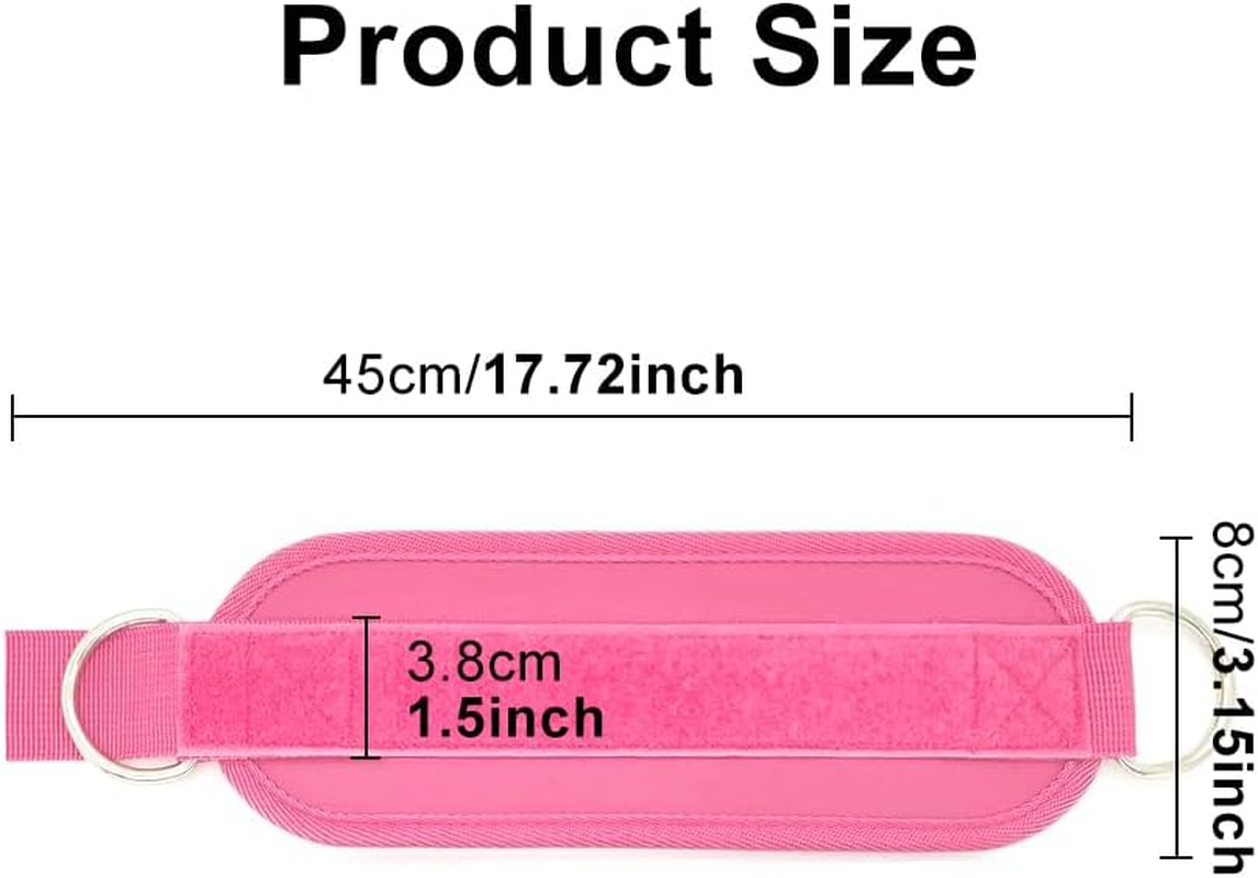 Ankle Straps for Cable Machines Gym Straps Resistance Bands with Double D-Rings and Neoprene Support for Kickbacks, Glute Workouts, Leg Extensions, Curls, and Hip Abductors for Men and Women