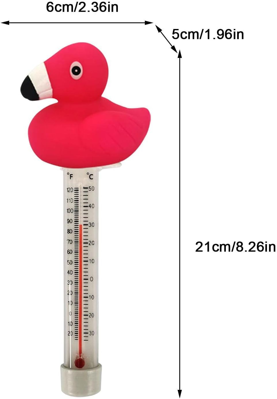 Swimming Pool Thermometer,Duck Water Thermometer | Shatter-Resistant Funny Pool Thermometer with Thin Rope for Public Pool Wynott image number 3
