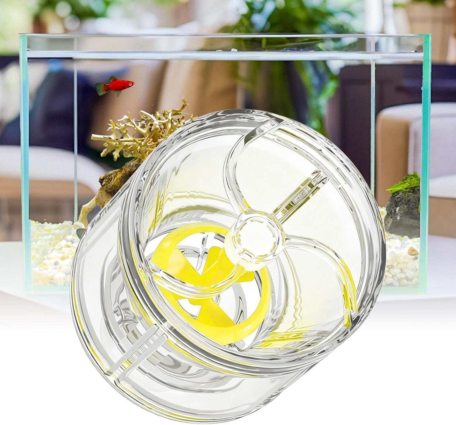 Aquarium Power Head | Glowing Aeration System - Water Circulator,For Fish Tank, Pond, Saltwater, Bird Bath, Draining, Oxygen Change image number 6