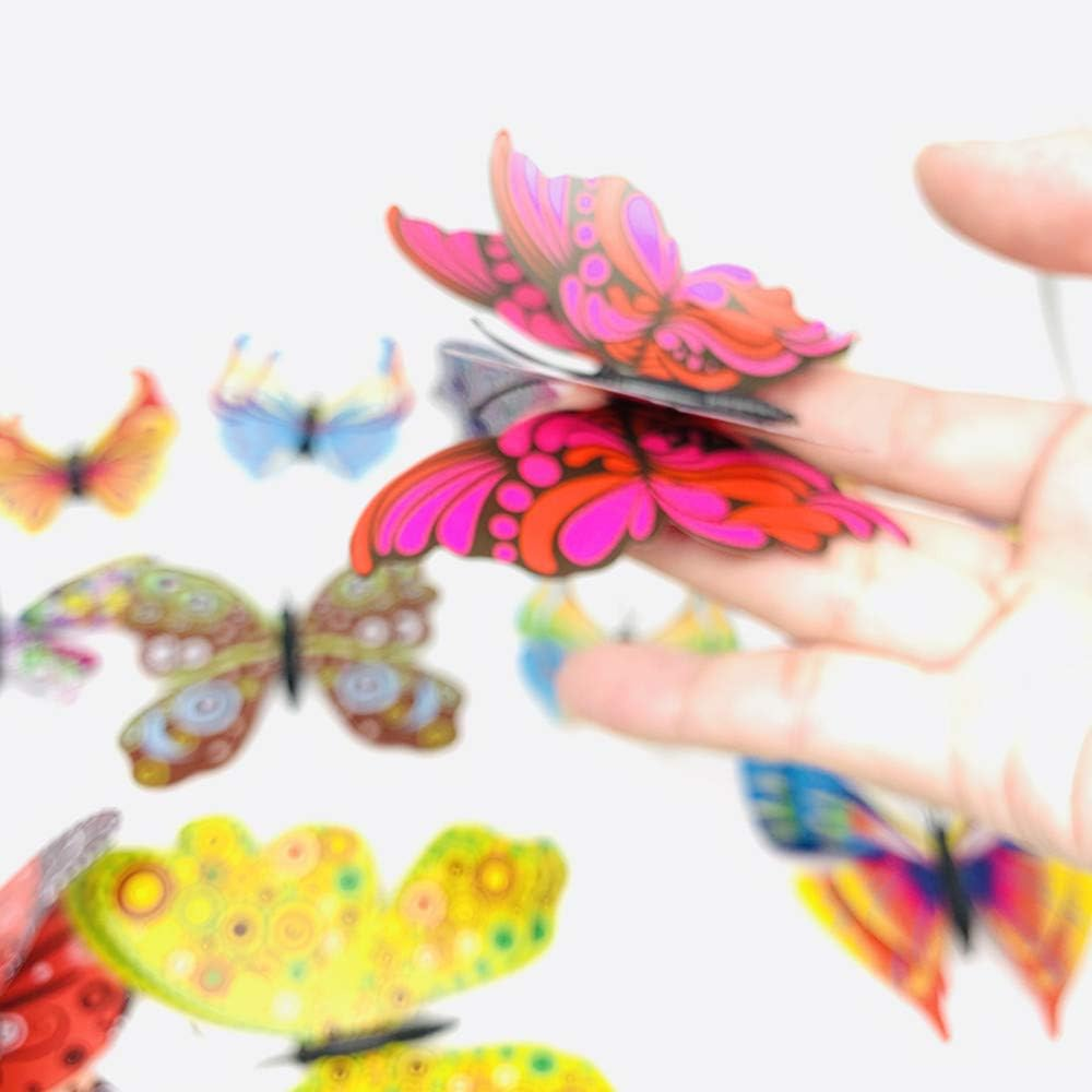 12PCS PVC 3D Butterfly Fridge Magnets Refrigerator Magnets Wall Stickers with Magnet for Wall Decor Art Decor Crafts Home Party Decoration image number 6