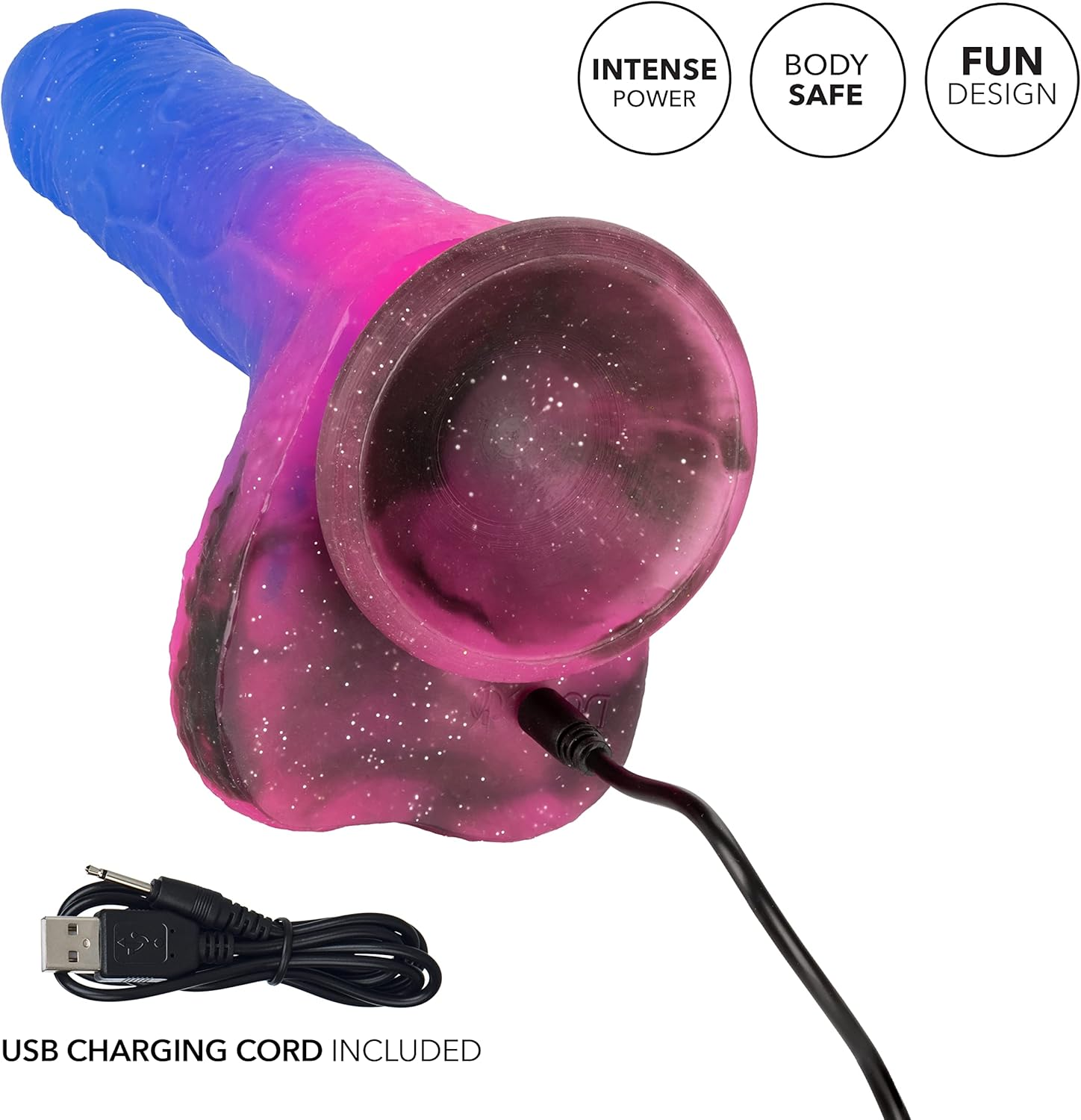 Calexotics Naughty Bits Ombre Hombre Vibrating Dildo