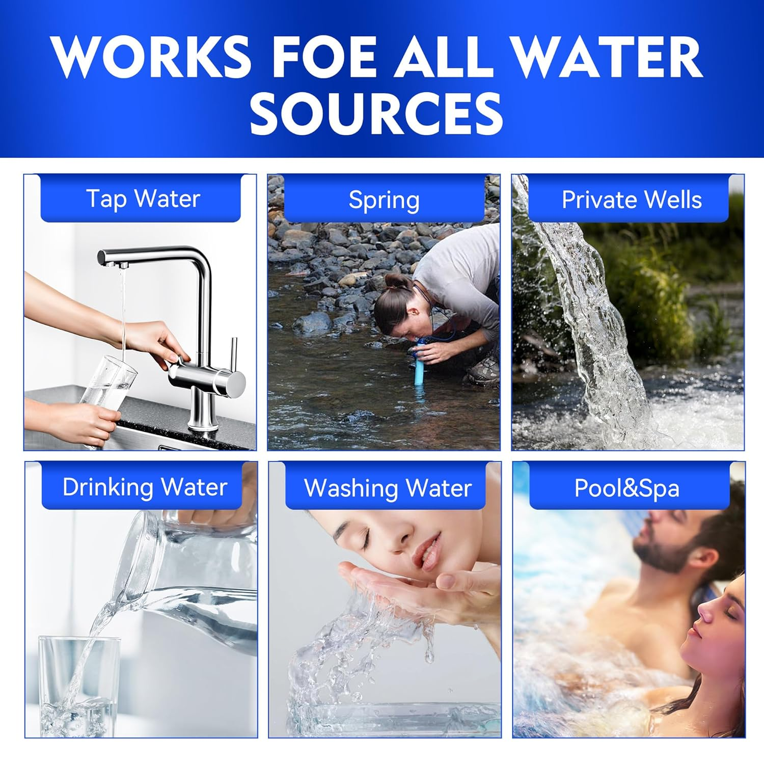 8-Way Heavy Metals Water Test Strips -125 Ct Home, Well Drinking Water Testing Kit for Iron, Mercury, Copper, Lead, Chromium, Magnesium, Cadmium, Calcium image number 3