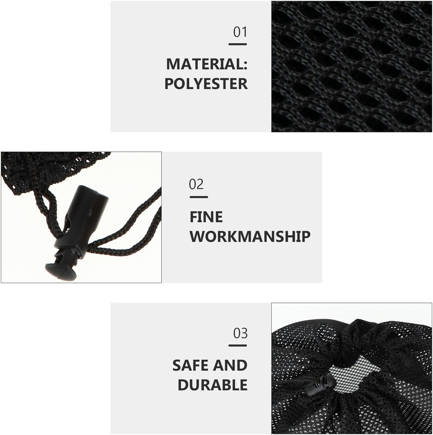 Veemoon 2Pcs Pump Barrier Bags with Drawstring Mesh Filter Pouches for Water Pump Protection Clog-Resistant Filter Media Bags Suitable image number 3