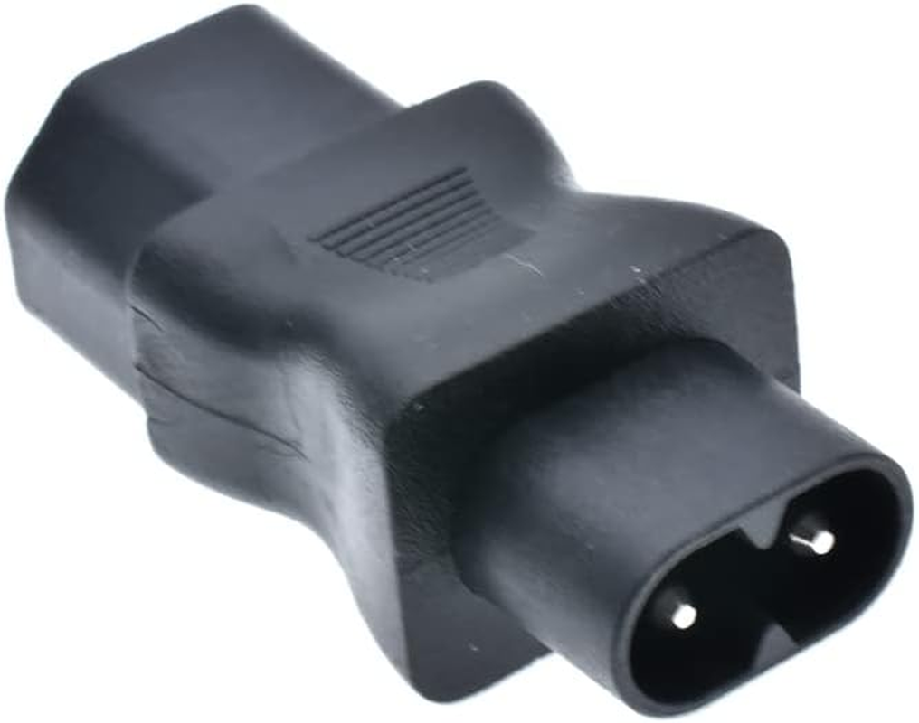 (2 Pack) Tekit C13 to C8 Power Adapter, IEC 320 3-Pin Female to 2-Pin Male, C8 Male to C13 Female image number 6