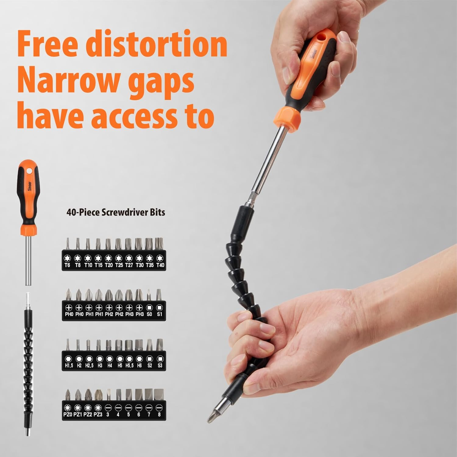 70-Piece Magnetic Screwdrivers Set with Case, Precision Screwdriver Kit,Includes Slotted, Phillips,Torx,Hex, Square,Pozidriv, and Precision Tools for Repair Home Improvement,Diy Craft image number 4