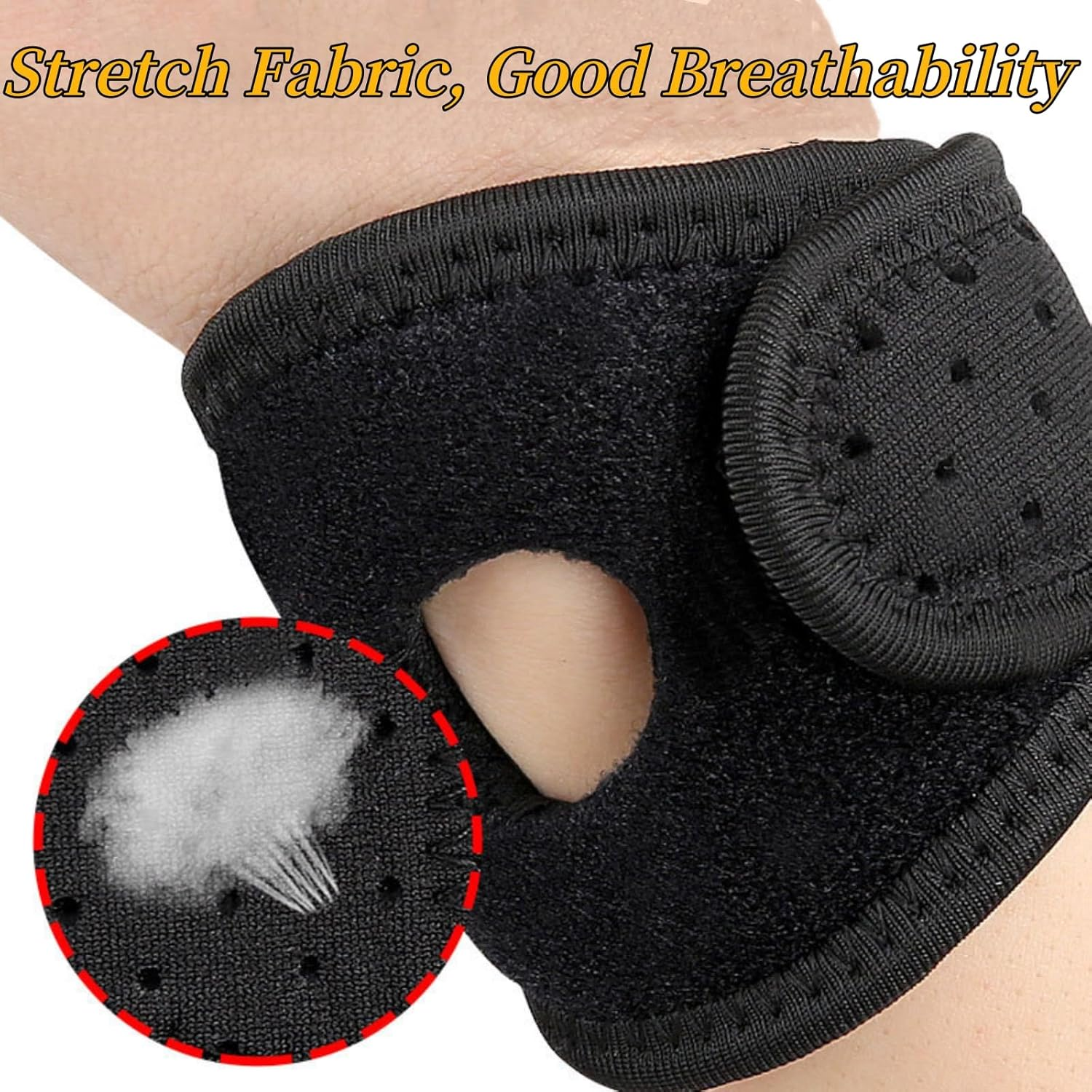 MAIHUO TFCC Wrist Brace,Wrist Brace for TFCC Tears,Adjustable Wrist Strap with Holes,Wrist Support,Wrist Splint image number 6