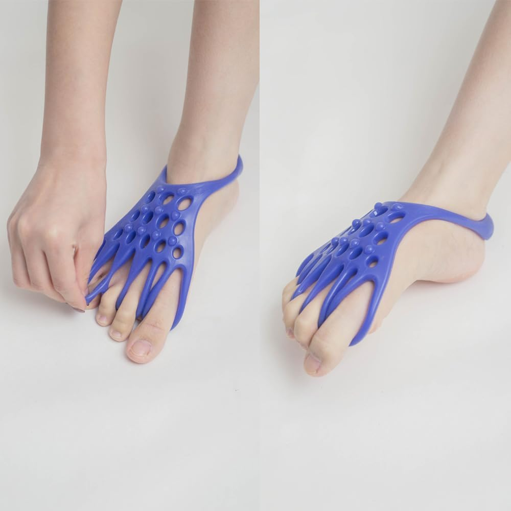 Yoga Toe Stretcher Heel Foot Stretch Gel Band 5 Toes Separator Spacer Corrector Spreader Straightener for Fitness Bunion Relief Overlapping Hammer Toes Hallux Valgus Bunionette Relief