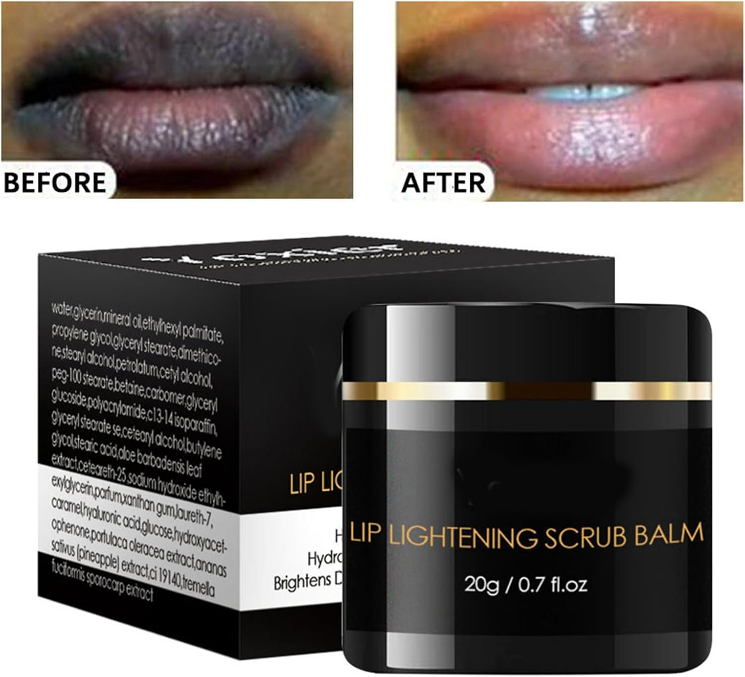 Lip Lightening for Dark Lips, Lip Scrub for Dark Lips, Lips Pink Lightening Cream, Lip Lightener for Dark Lips, Effectively Exfoliate image number 5