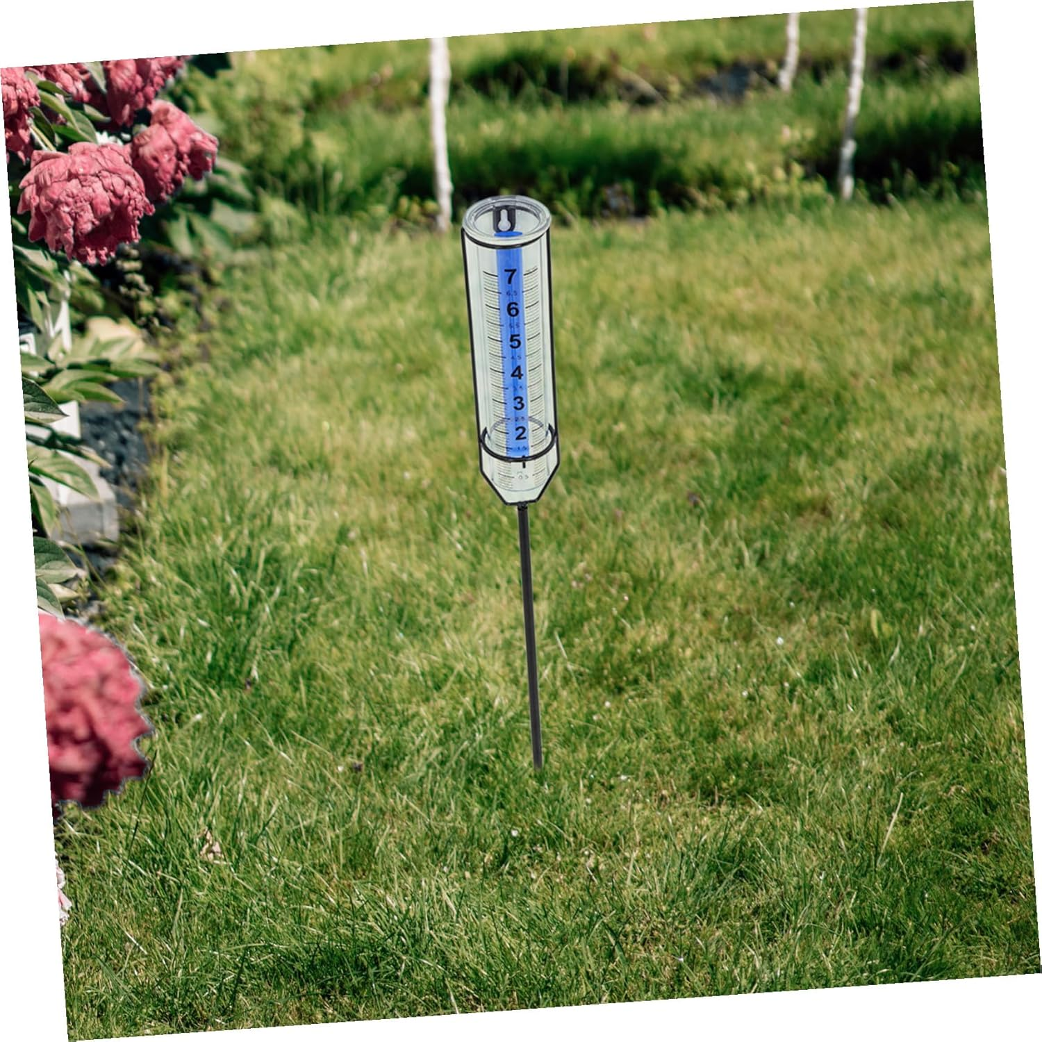 TEHAUX Large Outdoor Rain Gauge Freeze Protection Stake Mount for Accurate Water for Rain Measurement image number 3