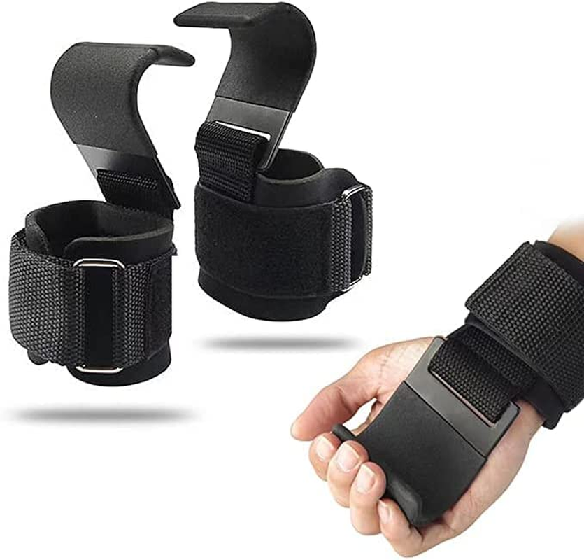Weight Lifting Hooks Best Heavy Duty Lifting Wrist Straps Deadlift Straps Power Lifting Grips Weightlifting Gym Gloves 2Pc image number 6