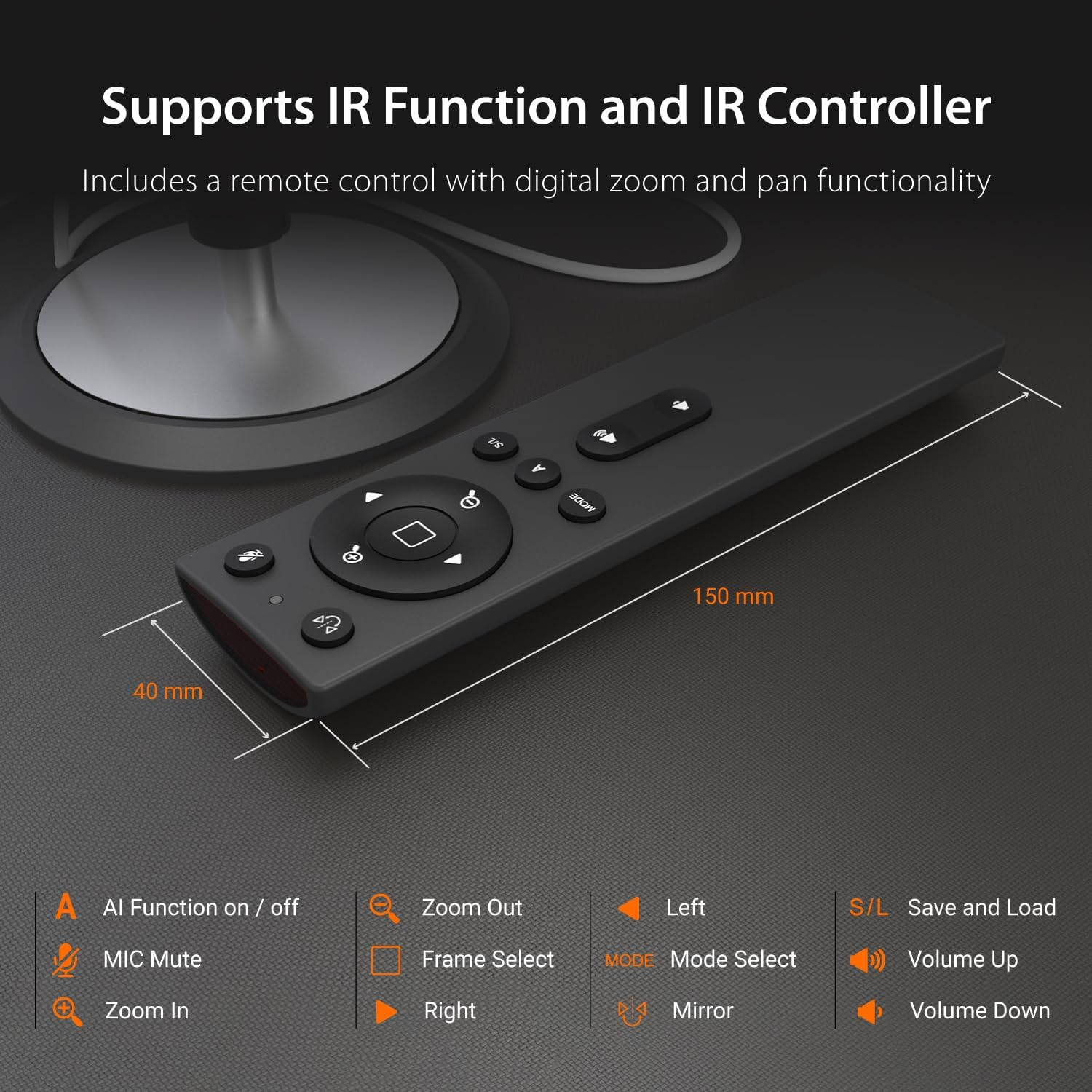 J5Create 360&deg; Ai-Powered Webcam with Speakerphone 1080P Conference Webcam, Video Conference Camera, All-In-1 Ultra Wide-Angle 360&deg; Webcam with 10Ft Voice Pickup, AI Noise-Cancellation (JVU368) image number 3