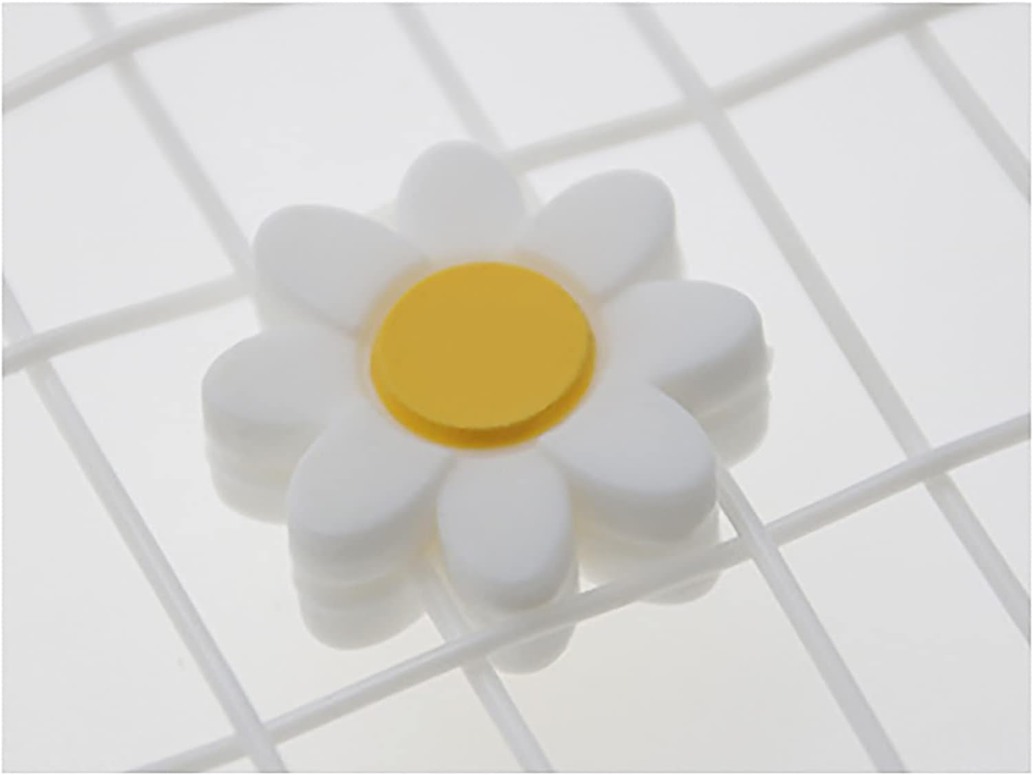 Fkyzixeh Tennis Racket Dampeners, Tennis Racket Shock Absorber, Cute Pattern Tennis Accessories for Kids and Adults - 10 Pcs Smiley+Taichi Pattern image number 4