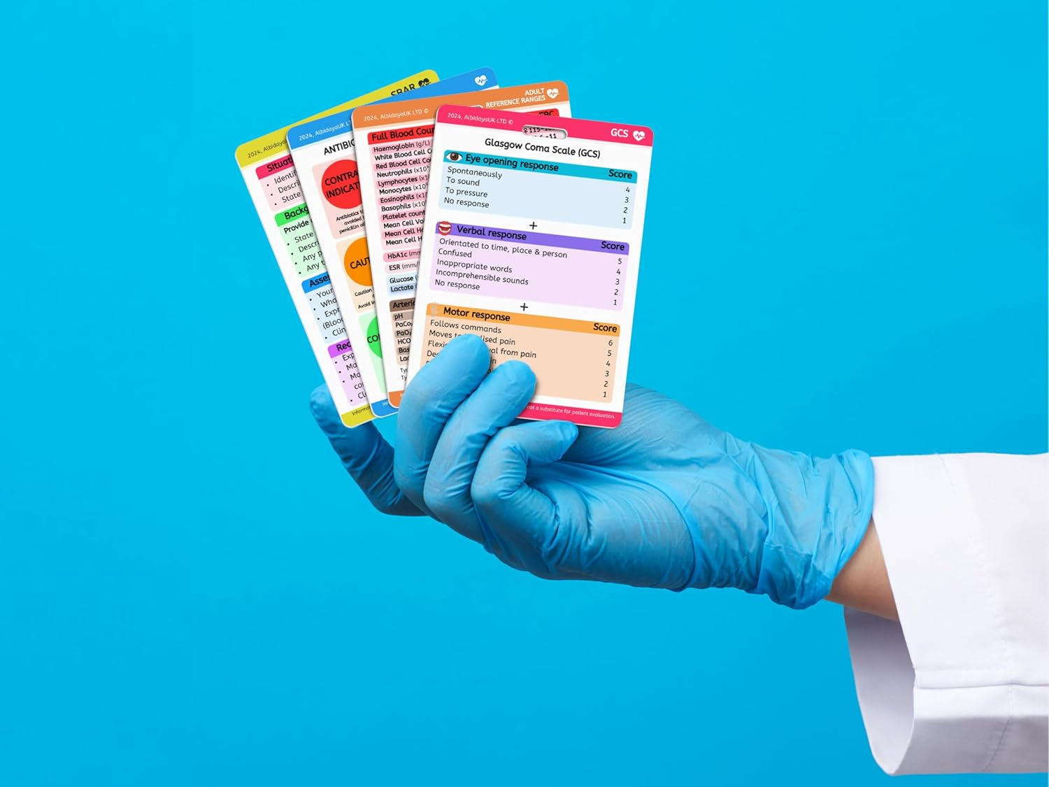 Medical Nursing Reference Card Set, Healthcare References for Students, Nursing Reference Notes, Nursing Cards, Clinical Badge Cards, Educational image number 2