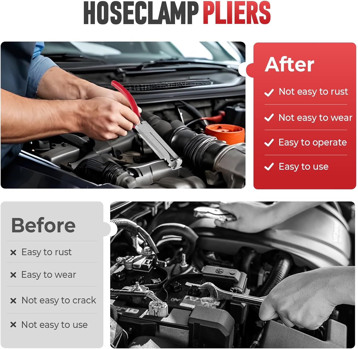 2PCS Automotive Electrical Connector Removal Tool &ndash; Disconnect Pliers & Terminal Separator for Car Wire Harness and Electrical Repairs image number 3